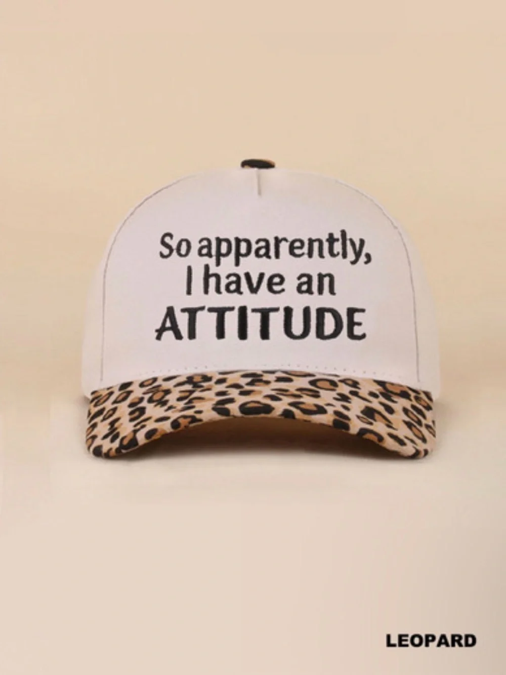 SO APPARENTLY, I HAVE AN ATTITUDE TWO TONE SNAPBACK HAT